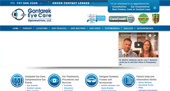 Desktop Screenshot of gontarekeyecare.net