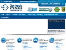 Tablet Screenshot of gontarekeyecare.net
